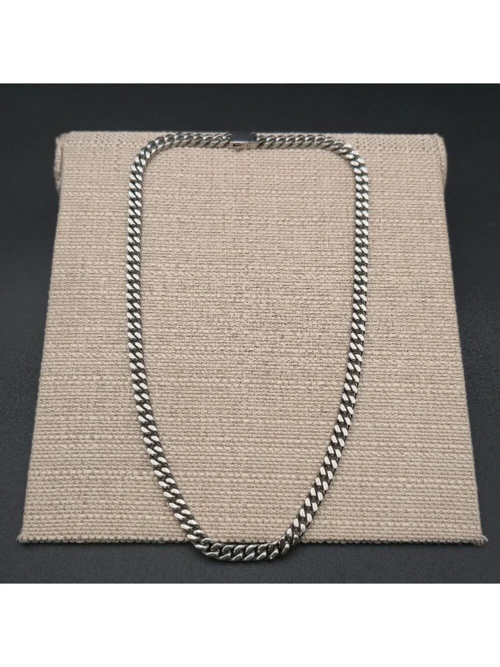 22 Inch Stainless Steel Miami Cuban Link Chain Necklace A8087